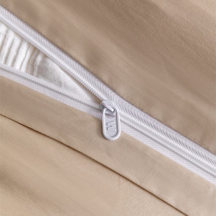 91家纺网 家纺一手货源 找家纺 2025新款50S100支全棉四件套单品系列-四件套 卡其色