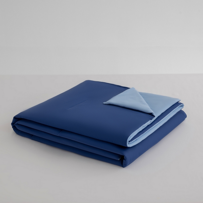 91家纺网 家纺一手货源 找家纺 兜米家居 2025新款亚朵同款夏季深睡被pro2夏凉被可机洗空调被透气被子 深睡蓝