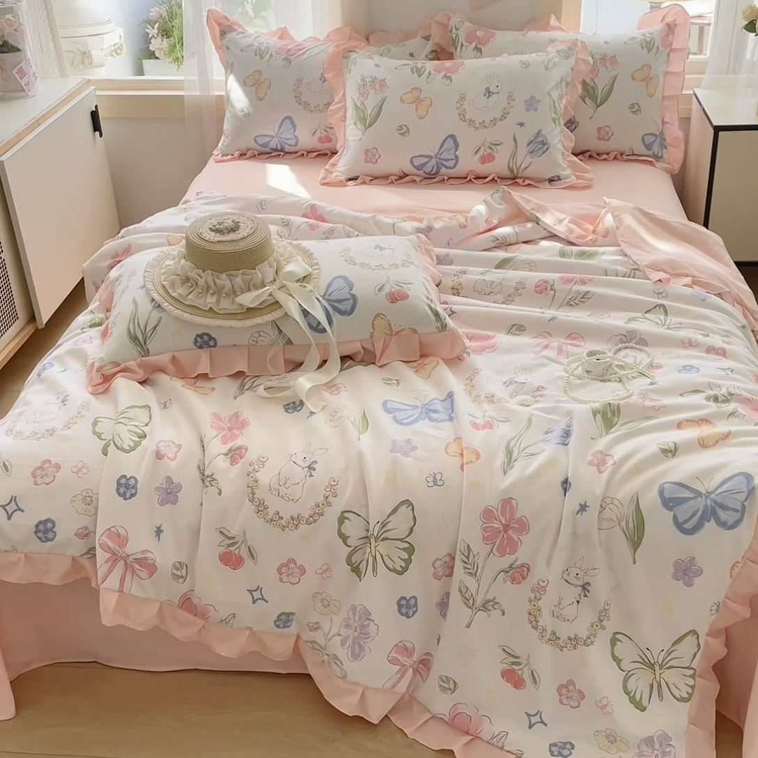 91家纺网 家纺一手货源 找家纺 （总）佳一家纺 2025新款亲肤水洗棉夏被