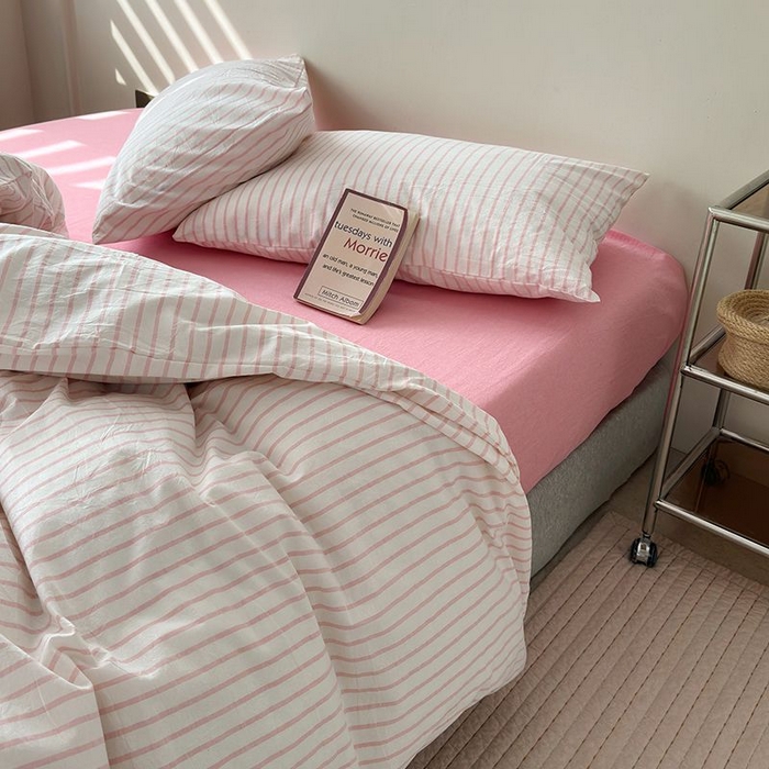 91家纺网 家纺一手货源 找家纺 （总）水洗的故事 2025新款全棉色织水洗棉四件套