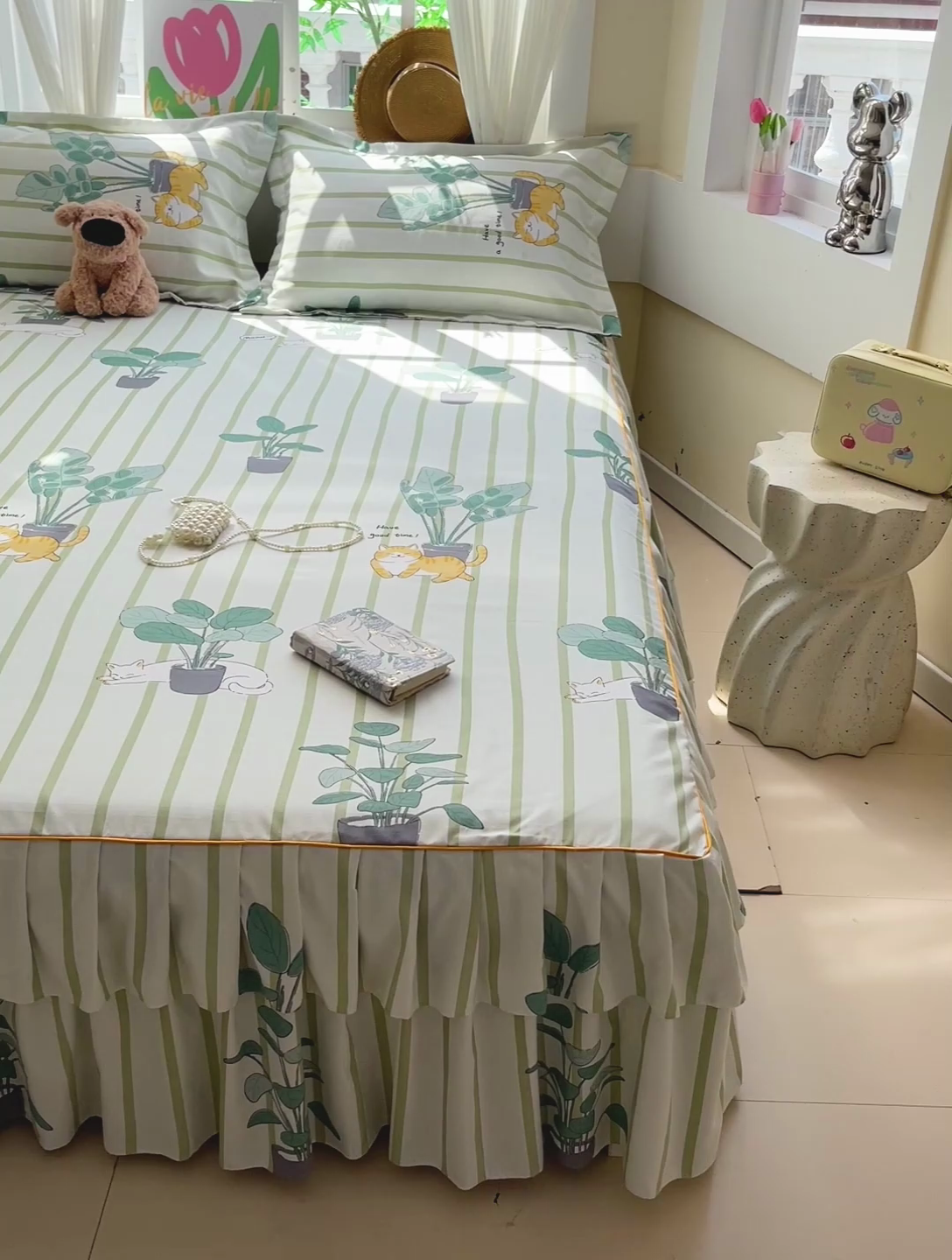 91家纺网 家纺一手货源 找家纺 艾橙 2025新款140克植物羊绒双边单床裙