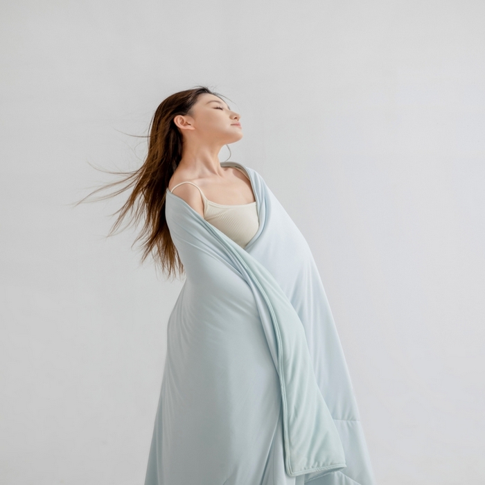 91家纺网 家纺一手货源 找家纺 兜米家居 2025新款亚朵同款夏季深睡被pro1夏凉被可机洗空调被透气被子 薄荷冰清