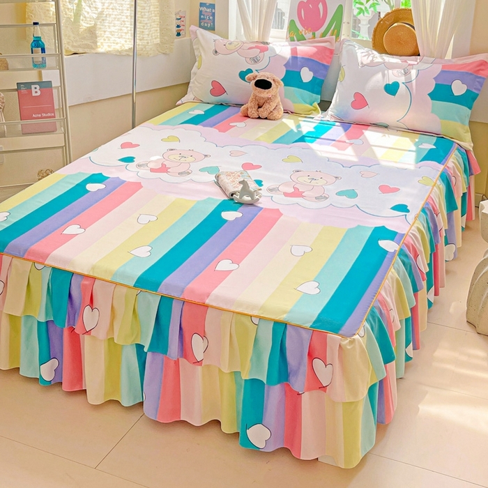 91家纺网 家纺一手货源 找家纺 艾橙 2025新款140克植物羊绒双边单床裙