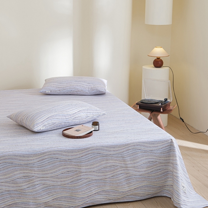 91家纺网 家纺一手货源 找家纺 慕绸家纺（原萌宝老粗布厂家） 2025直播爆款100%全棉加厚非遗老粗布 律动