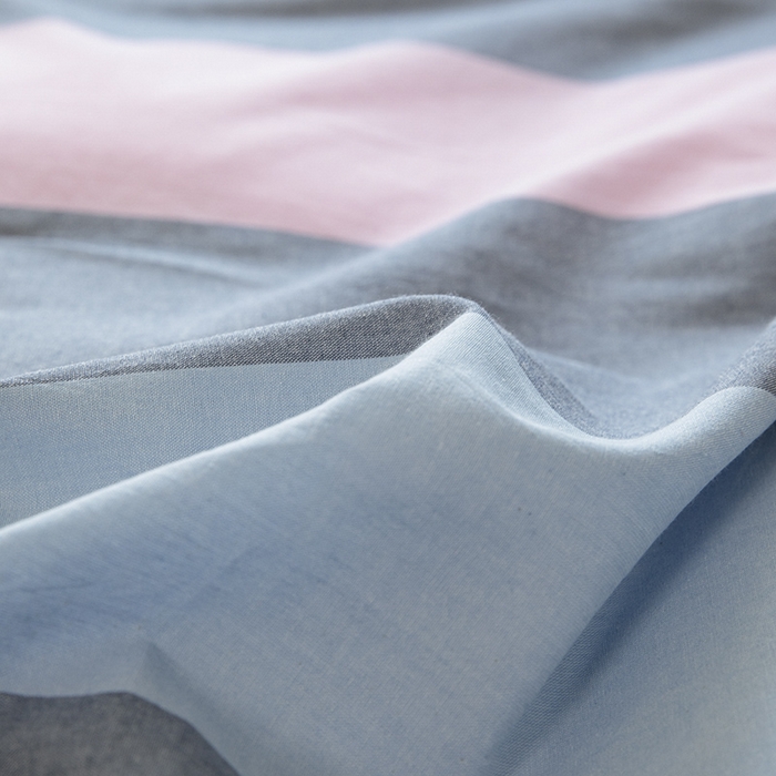 91家纺网 家纺一手货源 找家纺 木易家居 2025新款全棉色织水洗棉四件套 海伦