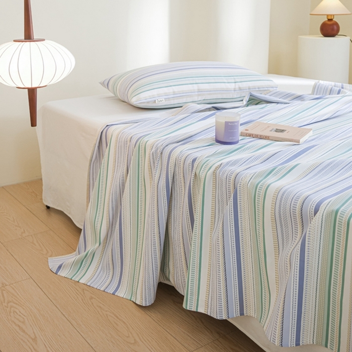 91家纺网 家纺一手货源 找家纺 慕绸家纺（原萌宝老粗布厂家） 2025直播爆款100%全棉加厚非遗老粗布 浮云拿铁