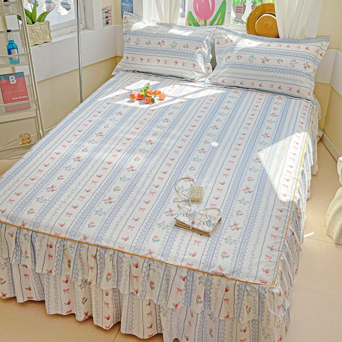 91家纺网 家纺一手货源 找家纺 艾橙 2025新款140克植物羊绒双边单床裙