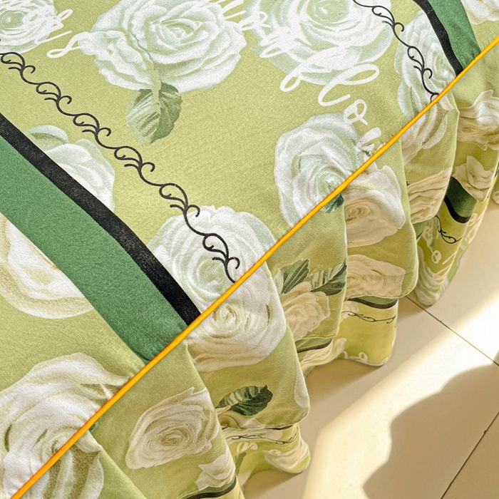 91家纺网 家纺一手货源 找家纺 艾橙 2025新款140克植物羊绒双边单床裙