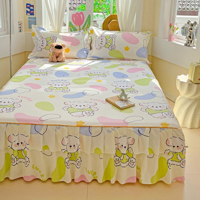 91家纺网 家纺一手货源 找家纺 艾橙 2025新款140克植物羊绒双边单床裙