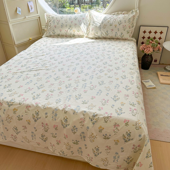 91家纺网 家纺一手货源 找家纺 百寐 2025新款13372全棉信封印花枕套单人 芳华