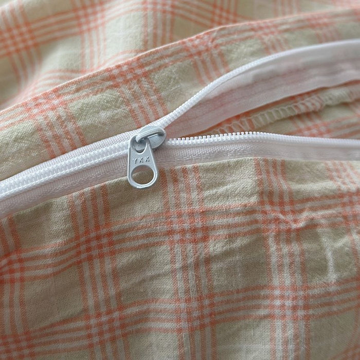 91家纺网 家纺一手货源 找家纺 水洗的故事 2025新款全棉色织水洗棉四件套 樱织