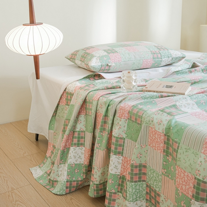 91家纺网 家纺一手货源 找家纺 慕绸家纺（原萌宝老粗布厂家） 2025直播爆款100%全棉加厚非遗老粗布 百家福