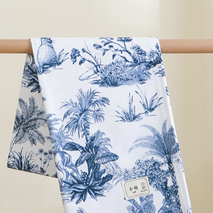 慕绸家纺（原萌宝老粗布厂家） 2025直播爆款100%全棉加厚非遗老粗布 雾屿