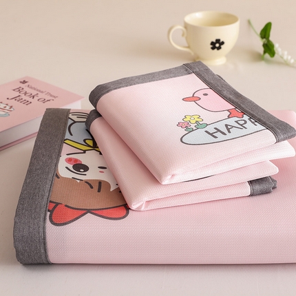 518家纺 2025新款亲肤舒适A类碳光冰丝抗菌凉席【提供买家秀】席子【提供买家秀】-床笠款 元气女孩