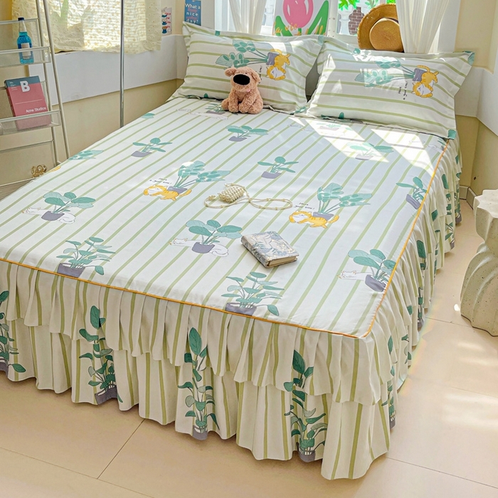 91家纺网 家纺一手货源 找家纺 艾橙 2025新款140克植物羊绒双边单床裙