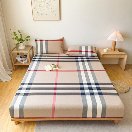 91家纺网 家纺一手货源 找家纺 （总）名优家纺 2025新款全棉色织水洗棉单品系列-单床笠