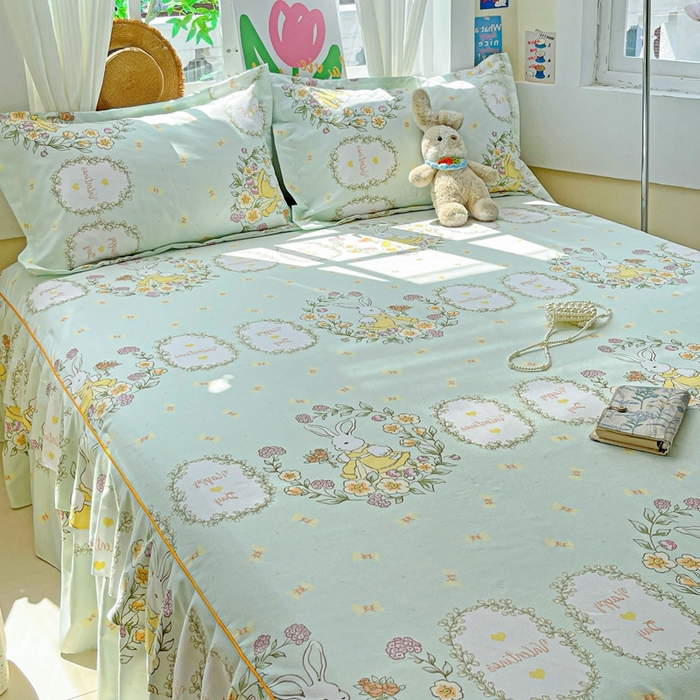 91家纺网 家纺一手货源 找家纺 艾橙 2025新款140克植物羊绒双边单床裙