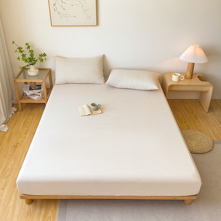 91家纺网 家纺一手货源 找家纺 （总）名优家纺 2025新款全棉色织水洗棉单品系列-单床笠