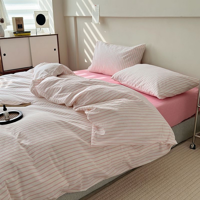 91家纺网 家纺一手货源 找家纺 （总）水洗的故事 2025新款全棉色织水洗棉四件套