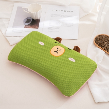 91家纺网 家纺一手货源 找家纺 （总）仁宇枕业 2025新款新品 凉豆豆荞麦枕头卡皮巴拉夏季儿童荞麦枕芯