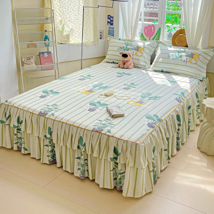 91家纺网 家纺一手货源 找家纺 艾橙 2025新款140克植物羊绒双边单床裙