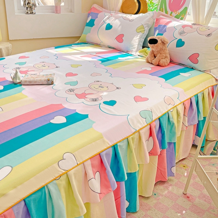 91家纺网 家纺一手货源 找家纺 艾橙 2025新款140克植物羊绒双边单床裙