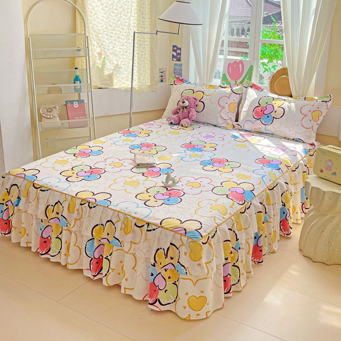 91家纺网 家纺一手货源 找家纺 艾橙 2025新款140克植物羊绒双边单床裙