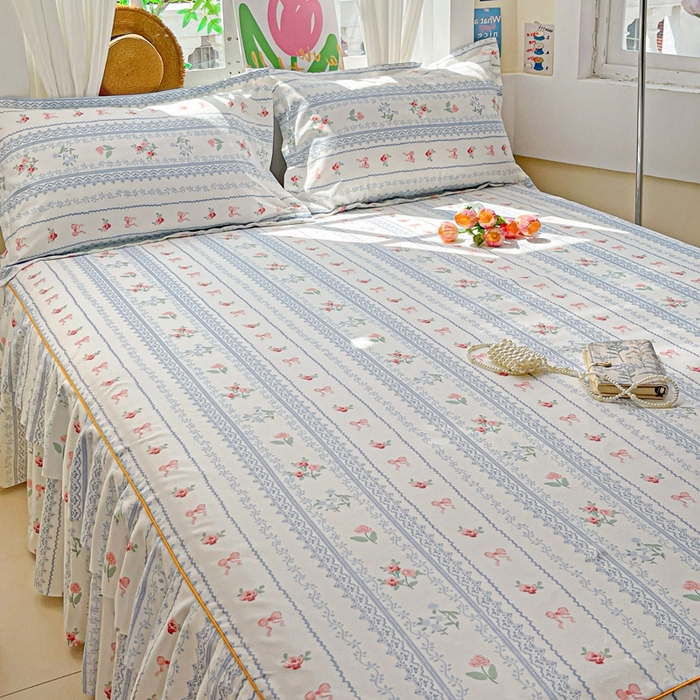 91家纺网 家纺一手货源 找家纺 艾橙 2025新款140克植物羊绒双边单床裙