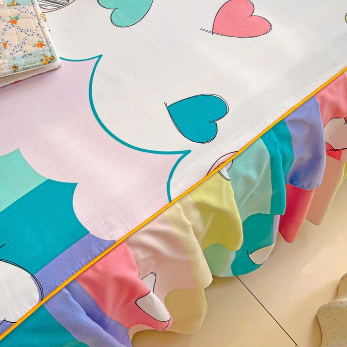 91家纺网 家纺一手货源 找家纺 艾橙 2025新款140克植物羊绒双边单床裙