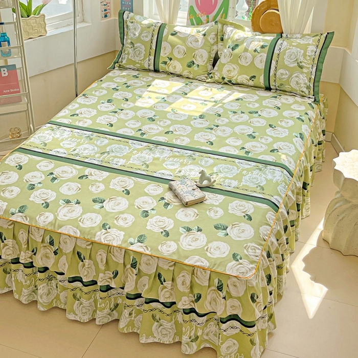 91家纺网 家纺一手货源 找家纺 艾橙 2025新款140克植物羊绒双边单床裙