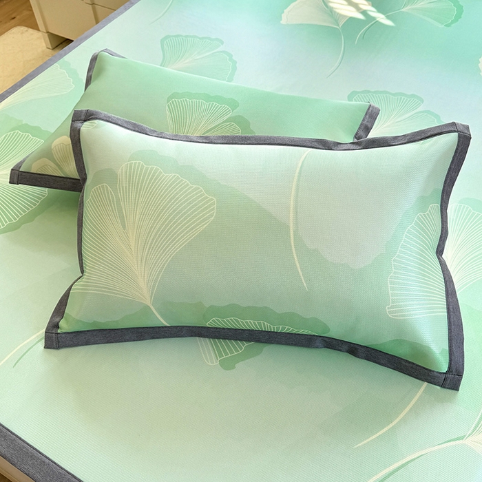 91家纺网 家纺一手货源 找家纺 518家纺 2025新款亲肤舒适A类碳光冰丝抗菌凉席【提供买家秀】席子【提供买家秀】-床笠款 银杏