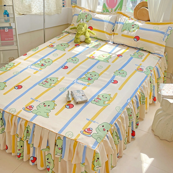 91家纺网 家纺一手货源 找家纺 艾橙 2025新款140克植物羊绒双边单床裙