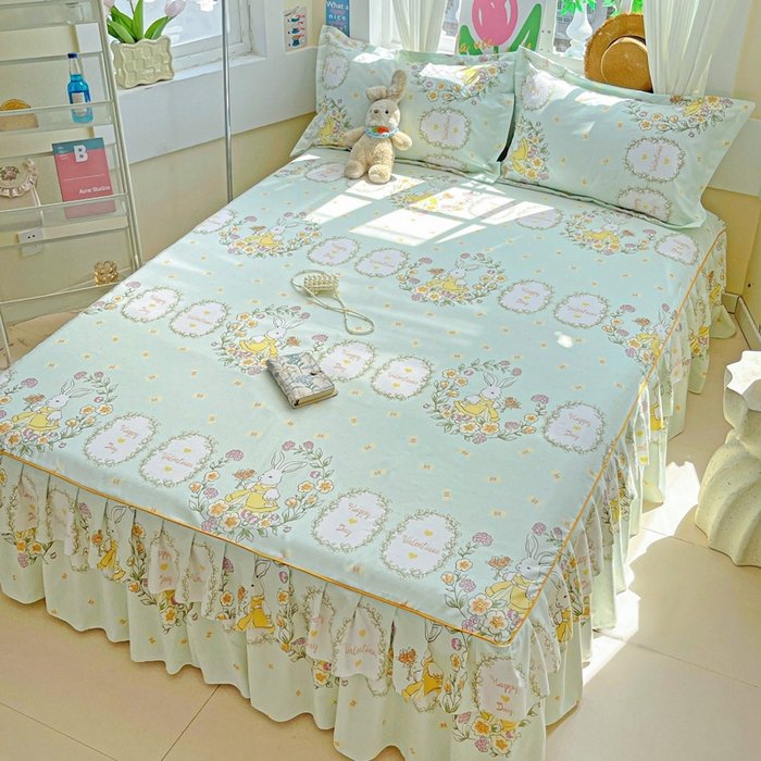 91家纺网 家纺一手货源 找家纺 艾橙 2025新款140克植物羊绒双边单床裙