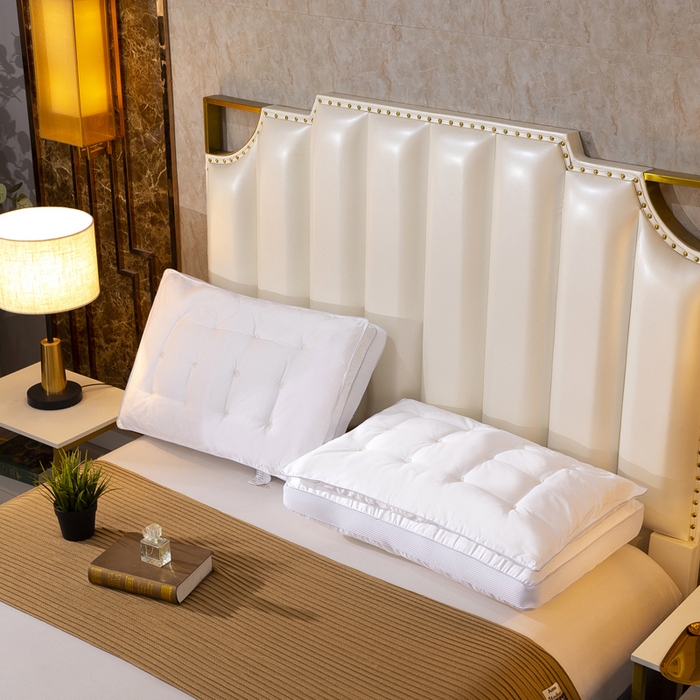 91家纺网 家纺一手货源 找家纺 （总）九州枕芯 2025新款二合一双层蚕丝枕