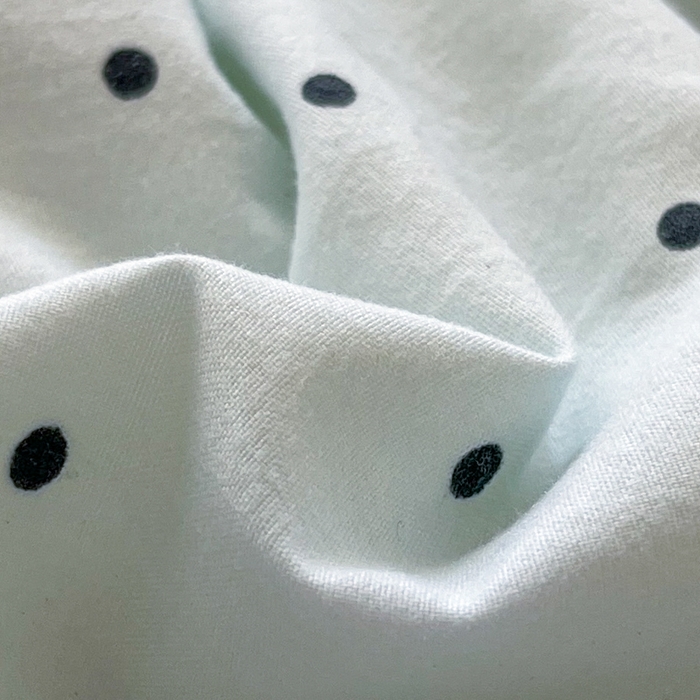 91家纺网 家纺一手货源 找家纺 桃心家居 2025新款A类ins云柔水洗棉大豆织标蝴蝶结毛球少女单夏被夏被四件套系列 薄荷布丁