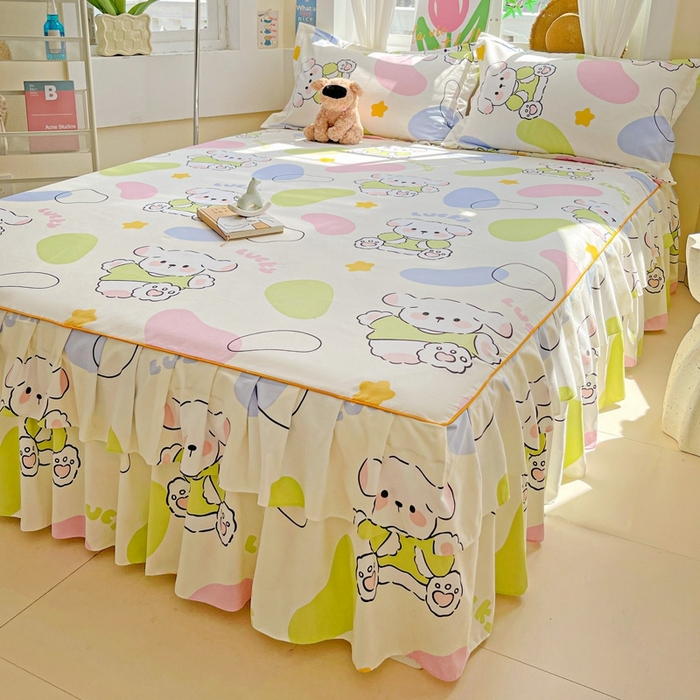 91家纺网 家纺一手货源 找家纺 艾橙 2025新款140克植物羊绒双边单床裙