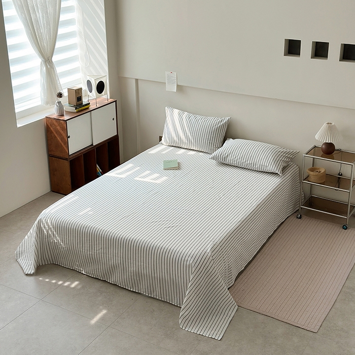 91家纺网 家纺一手货源 找家纺 （总）水洗的故事 2025新款色织水洗棉单床单