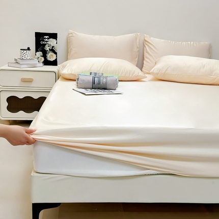 91家纺网 家纺一手货源 找家纺 （总）兜米家居 2025新款床笠A类水洗真丝床笠三件套