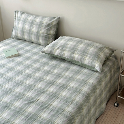 水洗的故事 2025新款色织水洗棉单枕套 绿野仙踪