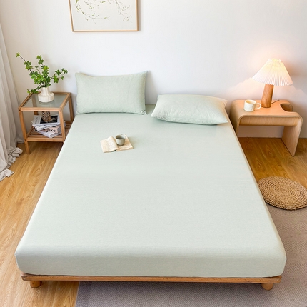 91家纺网 家纺一手货源 找家纺 （总）名优家纺 2025新款全棉色织水洗棉单品系列-单床笠