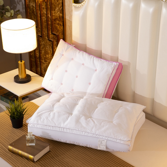 91家纺网 家纺一手货源 找家纺 （总）九州枕芯 2025新款二合一双层蚕丝枕