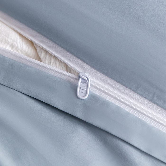 91家纺网 家纺一手货源 找家纺 2025新款50S100支全棉四件套单品系列-四件套 飘蓝