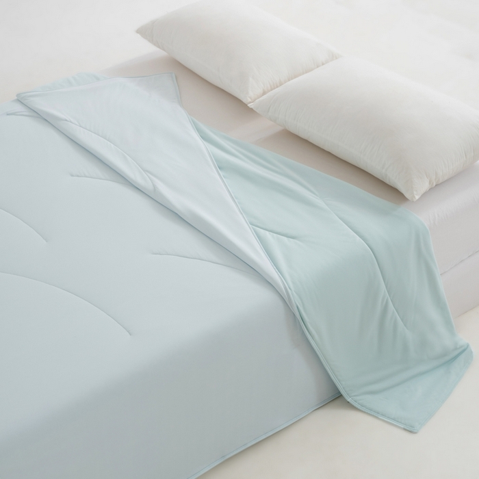 91家纺网 家纺一手货源 找家纺 兜米家居 2025新款亚朵同款夏季深睡被pro1夏凉被可机洗空调被透气被子 薄荷冰清