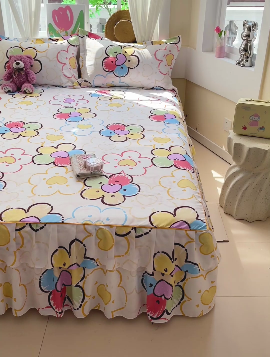 91家纺网 家纺一手货源 找家纺 艾橙 2025新款140克植物羊绒双边单床裙