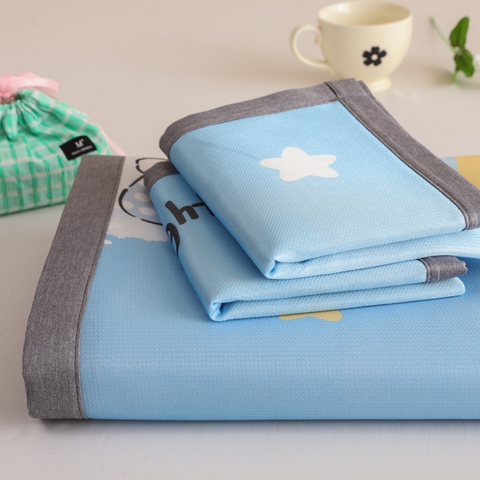 91家纺网 家纺一手货源 找家纺 518家纺 2026新款亲肤舒适A类碳光冰丝抗菌凉席【提供买家秀】席子【提供买家秀】-床笠款 晚安