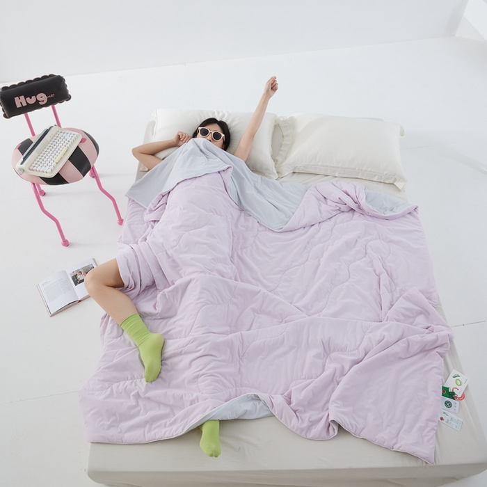 91家纺网 家纺一手货源 找家纺 （总）2025春夏新款A类母婴级西瓜啵啵凉感被锦氨夏凉被空调被