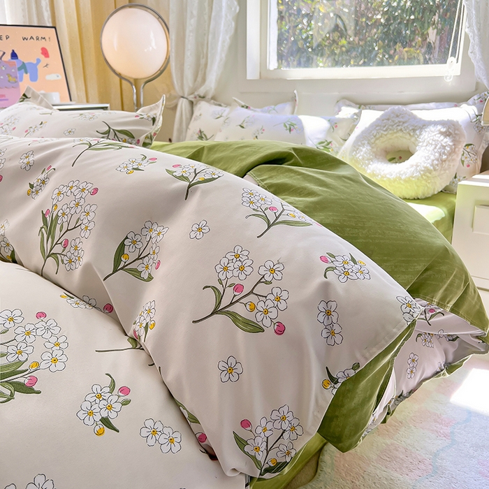 91家纺网 家纺一手货源 找家纺 曼璐家纺 2025新款芦荟棉单品被套