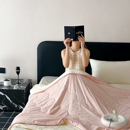 91家纺网 家纺一手货源 找家纺 （总）时年家纺 2025新款升级版180克高定即刻凉感夏被