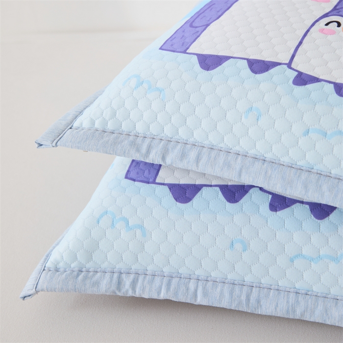 91家纺网 家纺一手货源 找家纺 织布人2025新款荞麦枕夏季卡通凉豆豆枕1-12岁儿童学生枕头幼儿园午睡枕   卡通凉豆豆-企鹅【学生款茶香枕】