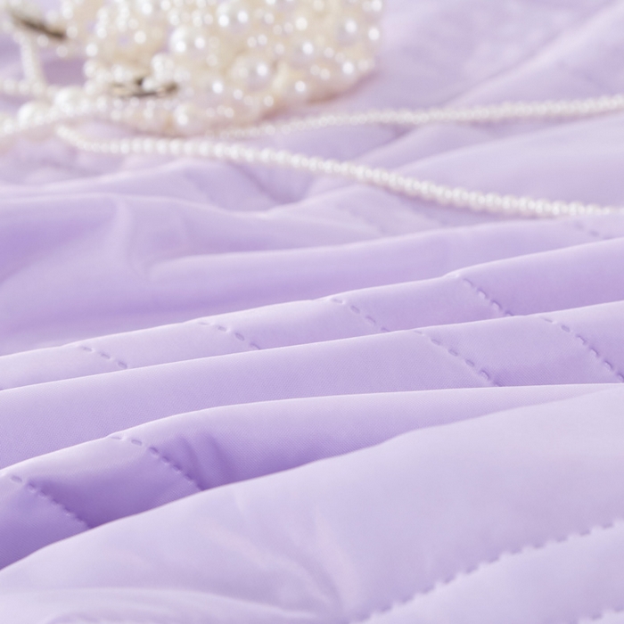 91家纺网 家纺一手货源 找家纺 丝薇雅 2025新款凉感丝夏被冰淇淋夏凉被 黑边-条纹魅紫